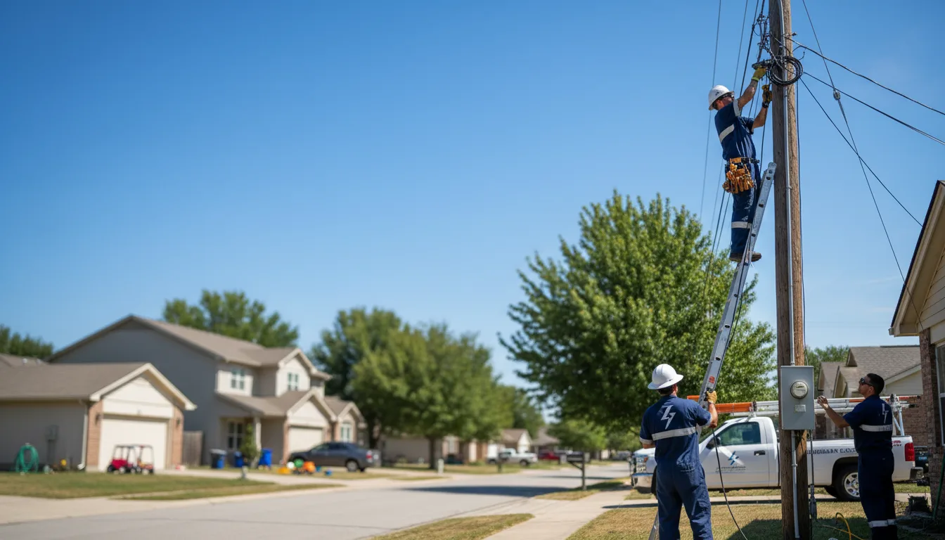 Residential electrician providing installation services in Clearwater, MN
